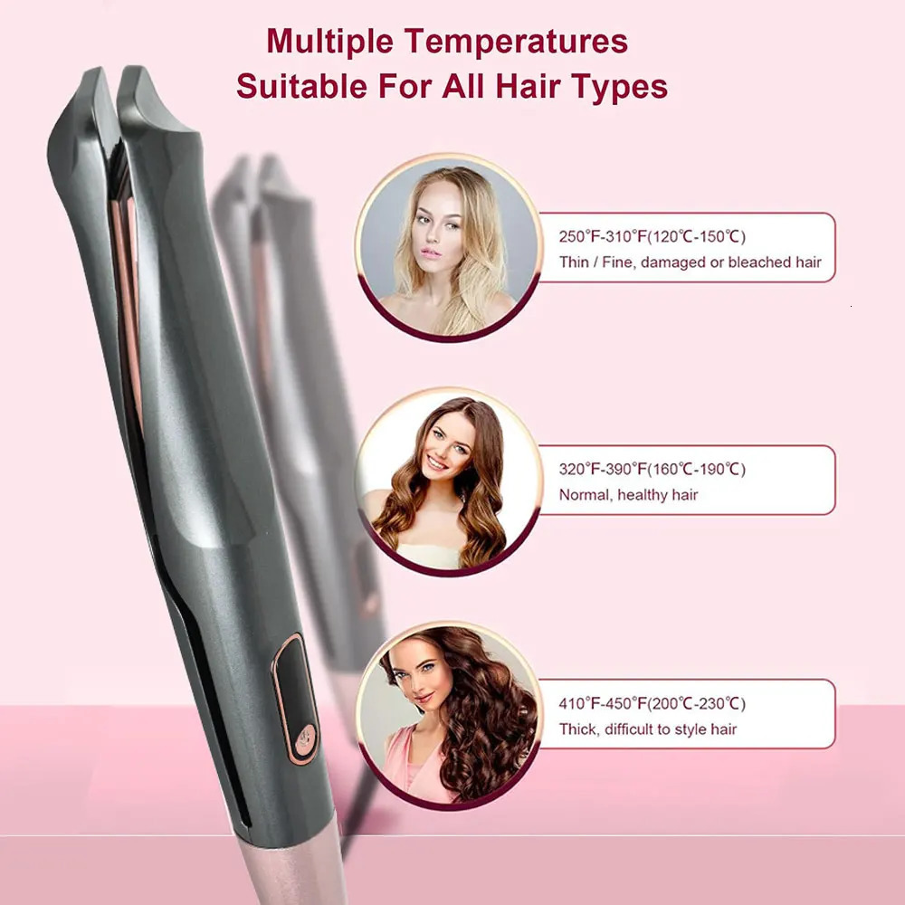 Hair Curling Wand 3/4 Inch Tapered Curling Iron Professional Ceramic Hair Curler Wand Fast Heating Hair Curlers for All Hair 250729