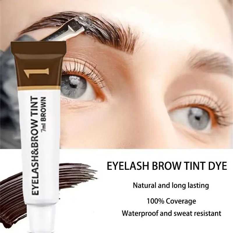 Professional Eyebrow Dye Tint Kit Fast Tint Gel Brown Black Color Tint Cream Easy Dying Semi Permanent Eyebrows Enhancer Tools W250807