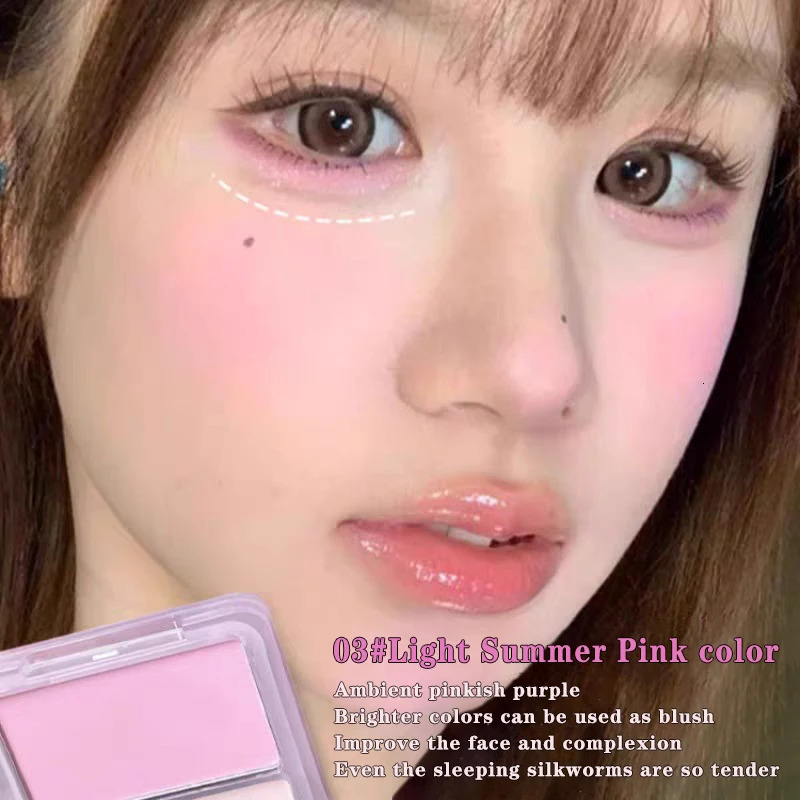 2-in-1 high-gloss contouring two-tone matte facial brightening three-dimensional shadow blush palette Korean-style makeup 250730