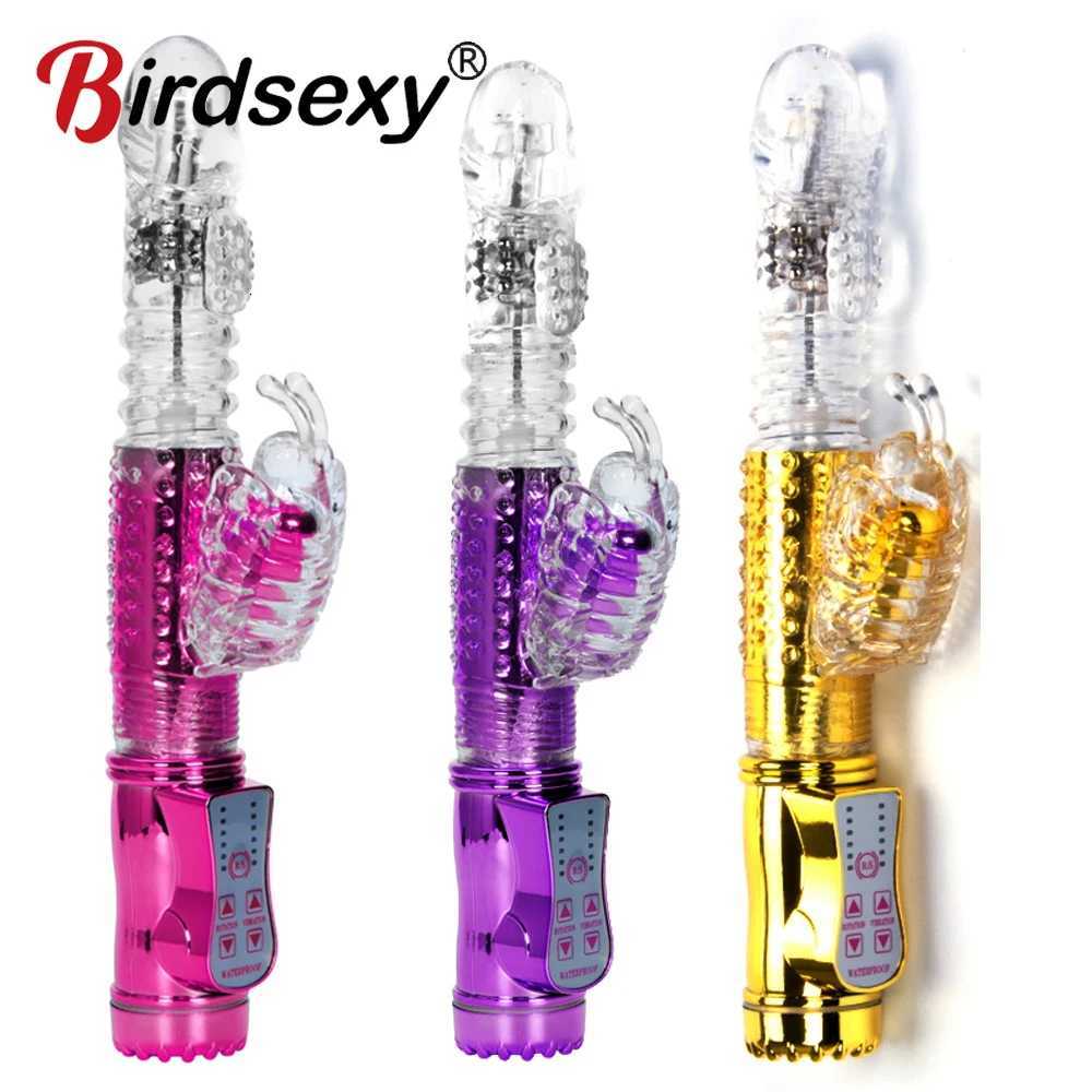 Rotation sh Speed Rabbit Vibrators Realistic Dildo Clitoris Stimulator Erotic Sex Toys G Spot Vibrators Adult Sex Toys for Women W250807