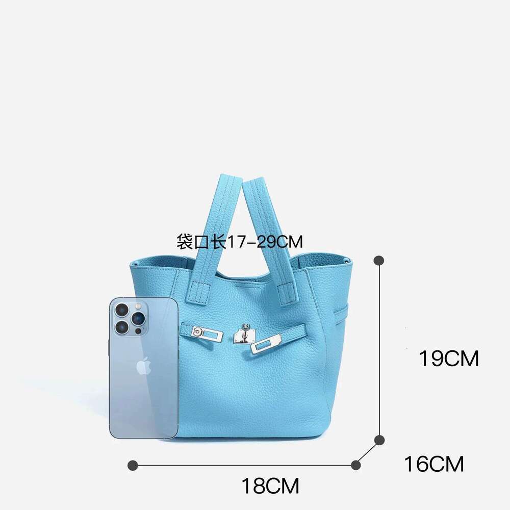 Fashion Original Brand Women Genuine Leather Female Top Handle Soft New Handbags Designer Cowhide Tote Bucket Bag 20250805