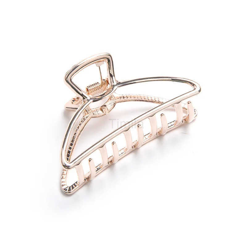 New Geometry Metal Hollow Hair Claw for Women Girls Hair Claw Vintage Hairpin Headband Crab Hair Clip Fashion Hair Accessories U250807