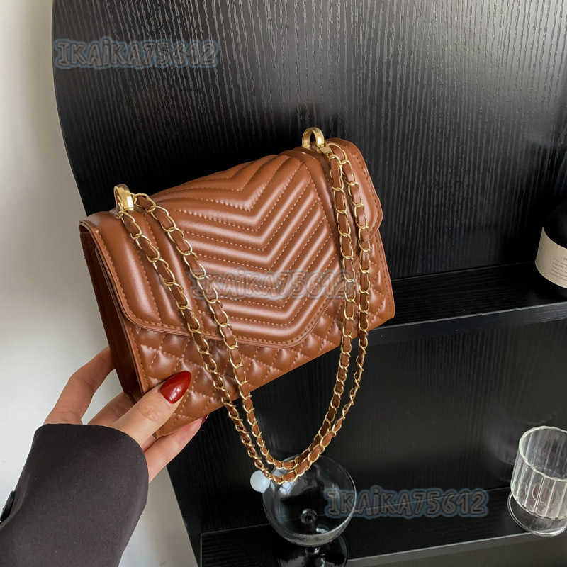 Trendy Fashion Quilted Embroidery Chain Small Bag for Women 2024 Spring New Versatile Small Square Bag for Women H250806
