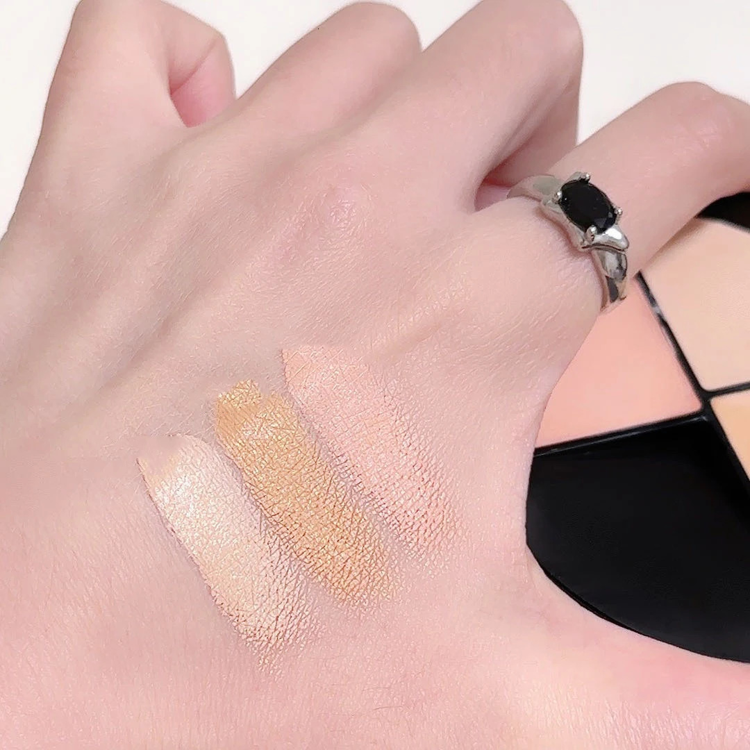 Three Color Concealer Palette Brightening Natural Beige Color Mixing Palette Waterproof Full Coverage Concealer Foundation Cream 250730