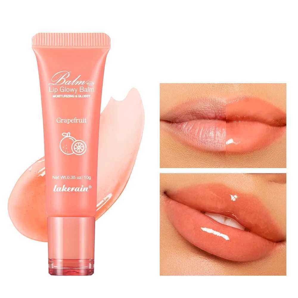 Moisturizing Lip Glow Blam Liquid Lip Gel Mask Reduce Lip Line Remove Dead Skin Peach Grape Lip Gloss Lips Care Product 10gXJ250807