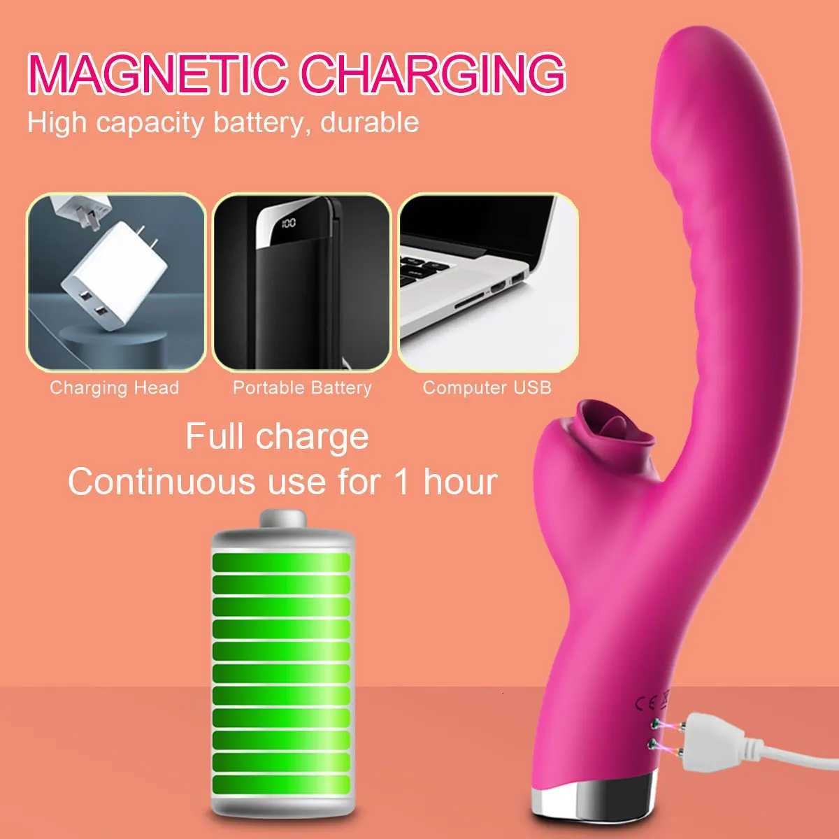 Tongue Licking Clitoris Vibrator For Women Dildo Female G Spot Clitoral Stimulator Vibro Masturbator Sex Toys Goods For Adult 18 W250807