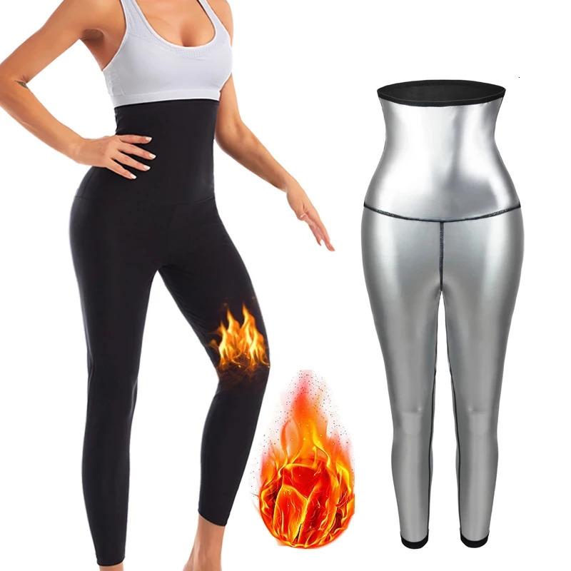 Women Thermo Sauna Sweat Pants Body Shapers High Waist Shaping Pants Thigh Shapewear Fat Burning Fitness Gym Sport Leggings 250805