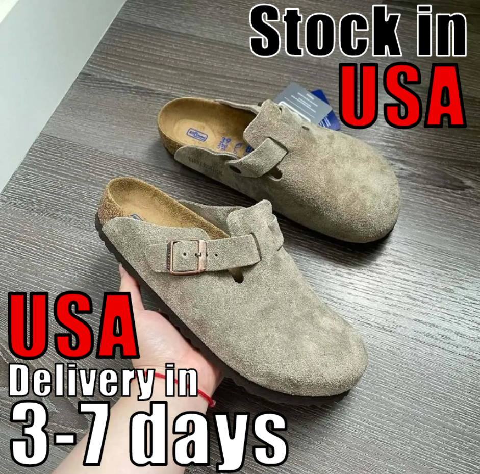Boston Clog Slippers Designer Sandals Women Men Slides Shoes Boy Girls Clogs mens womens sliders trainers flip flops sandles sandales size 35-46