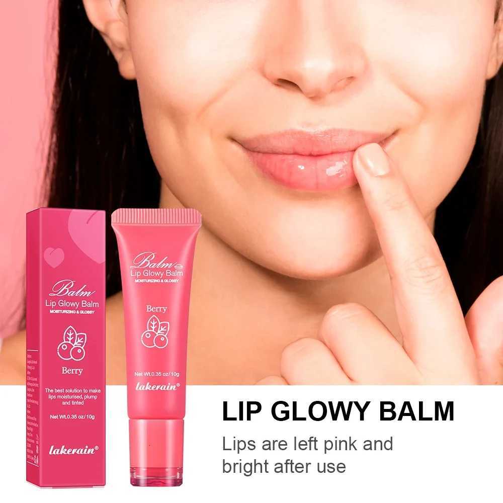 Moisturizing Lip Glow Blam Liquid Lip Gel Mask Reduce Lip Line Remove Dead Skin Peach Grape Lip Gloss Lips Care Product 10gXJ250807