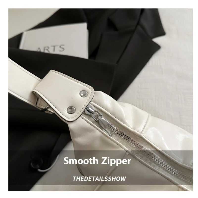 Underarm Bag Womens Bag Cool Drag Style Single Shoulder Underarm Stick Bag Niche Design Leather Zipper Single Shoulder Handbag Z250807