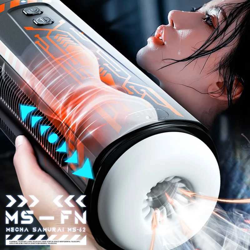 Sex Machines Toy Male Masturbation Cup Real Telescopic Peristaltic Sucking Blowjob Adult Goods for Men Oral Vagina Masturbator W250807