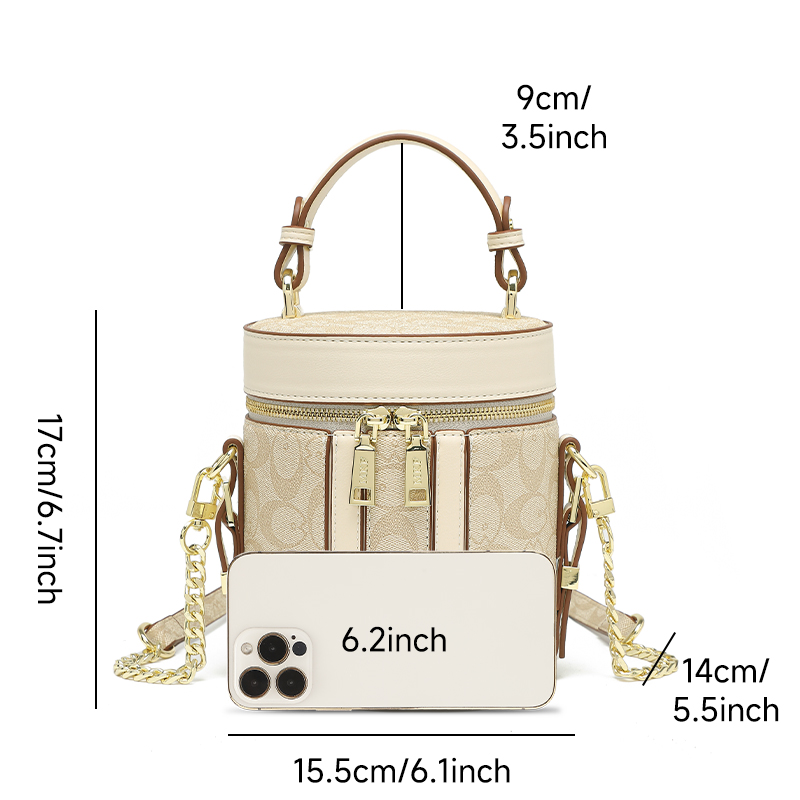 MKF designer free shipping Light luxury High quality casual barrel shaped bag versatile classic fashion handbag for woman dh911761540