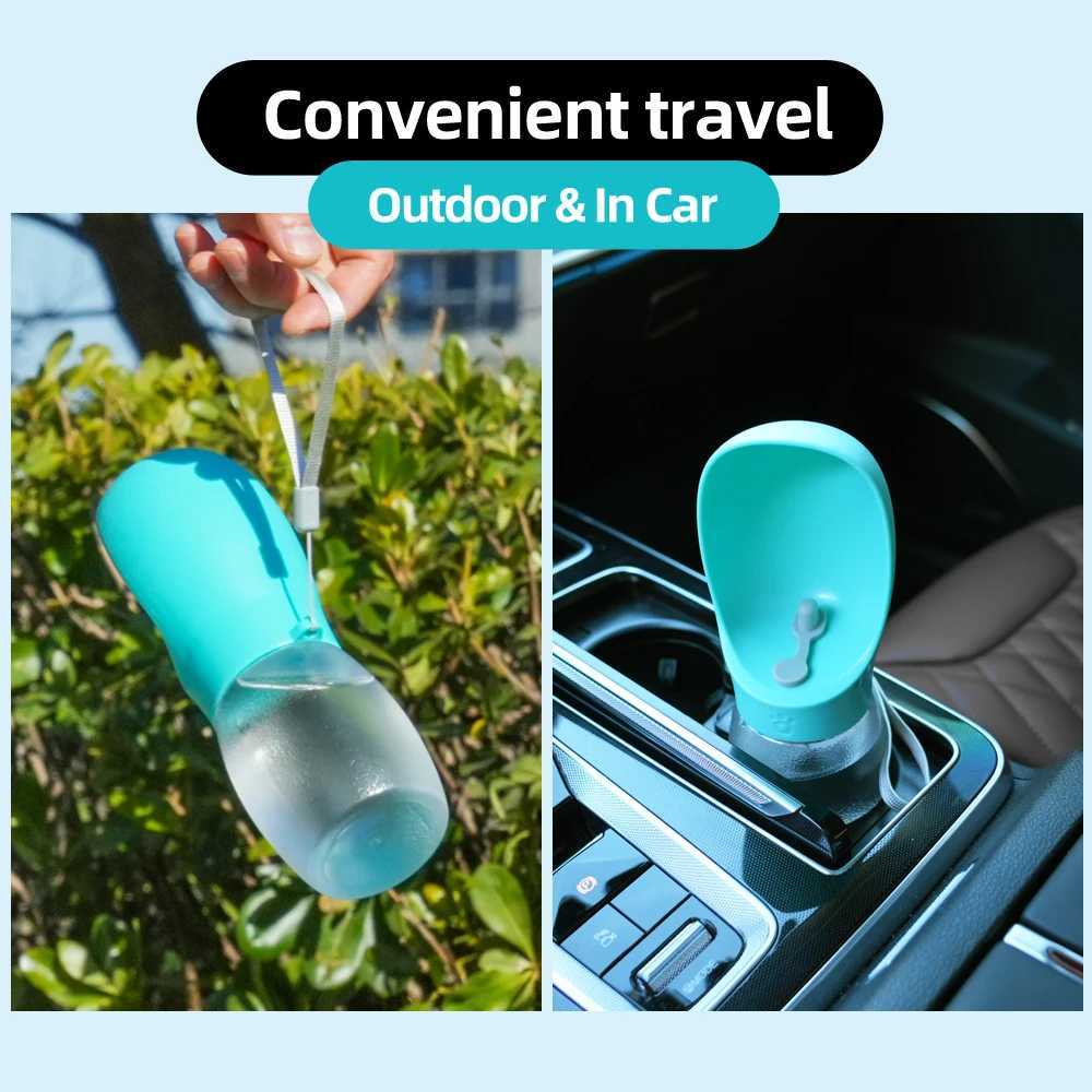 300ML Dog Water Bottle Small Pet Dog Frosted Drinking Bowl Portable Travel Water Container Outside Puppy Bowl Dog Accessories Y250806