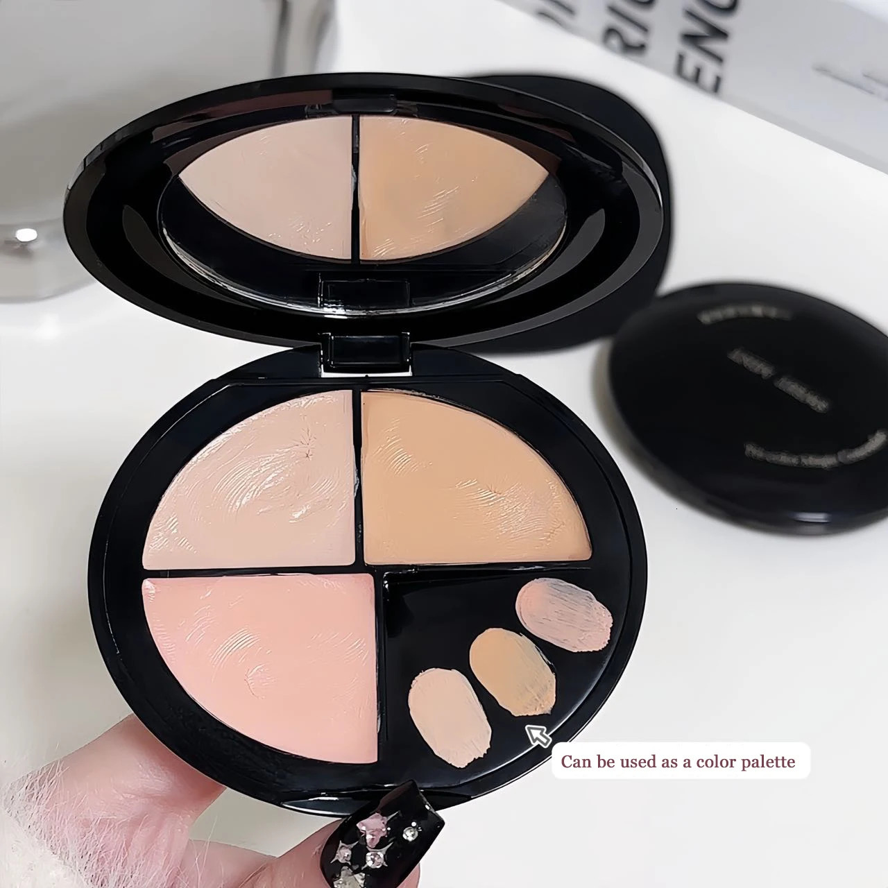 Three Color Concealer Palette Brightening Natural Beige Color Mixing Palette Waterproof Full Coverage Concealer Foundation Cream 250730