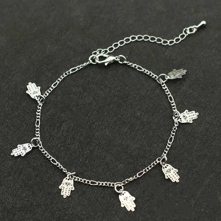 2024 New Women Anklet Classic Fatima Hand Ankle Chain Adjustable Summer Beach Accessories Female Leg Gifts For Her Y250805