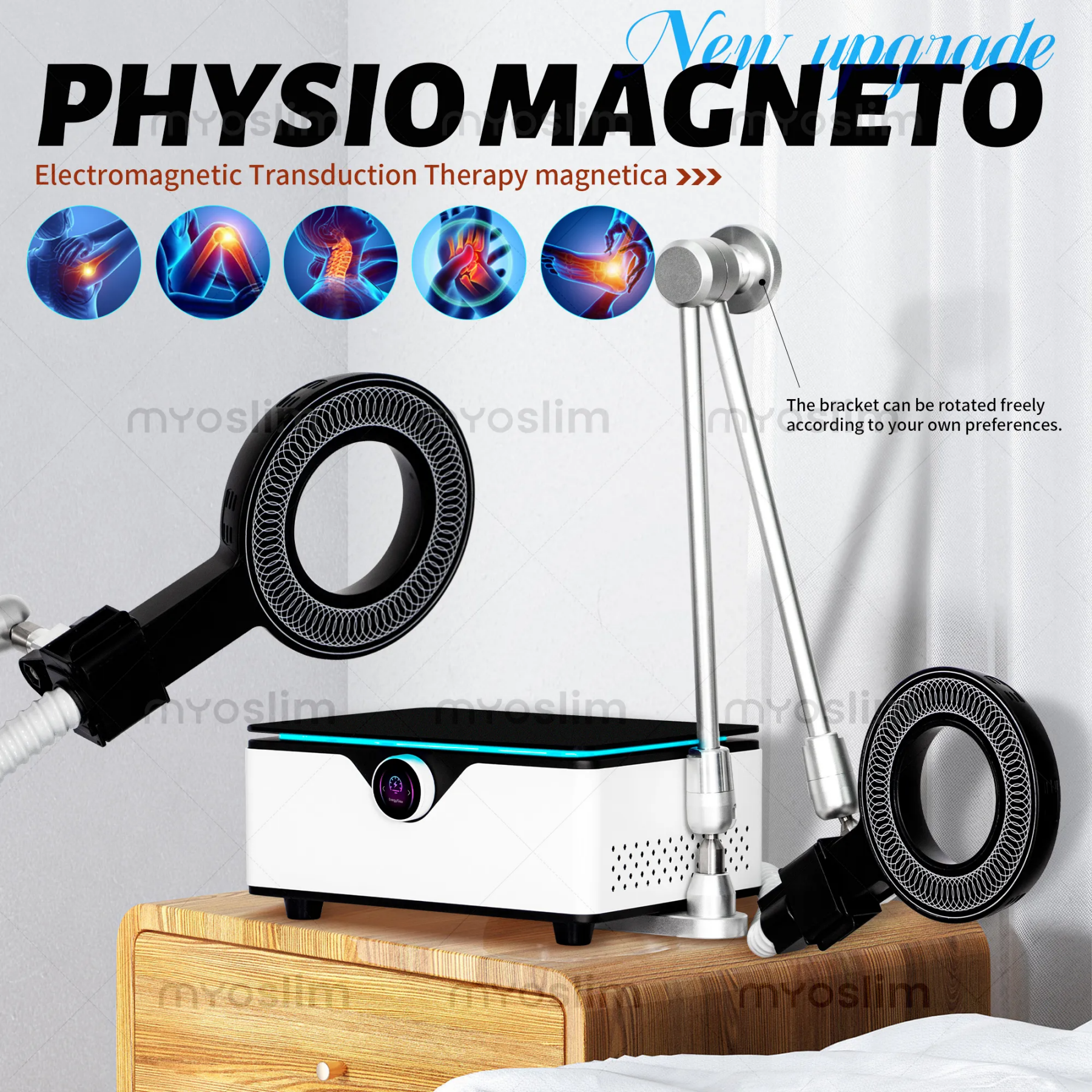 Physio Magneto Therapy Machine for Pain Relief Sports Injury Magnetic Joint Treatment Fracture Arthritis Physiotherapy Device