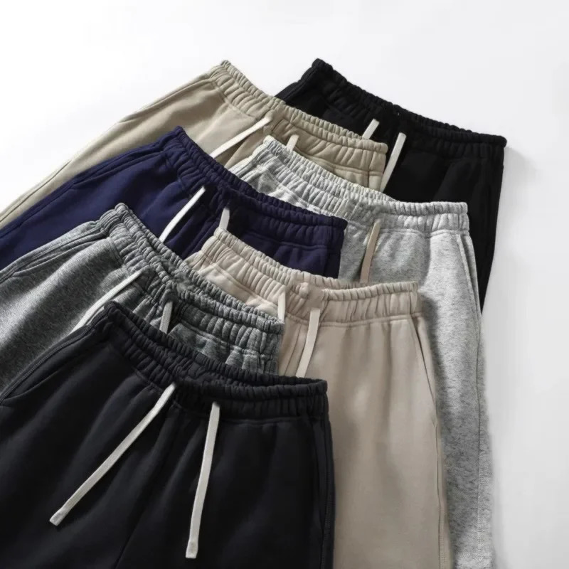 Mens Athletic Shorts Summer Workout Loose Fit Plain Black Knit Running Basketball Gym Training Sports 250807