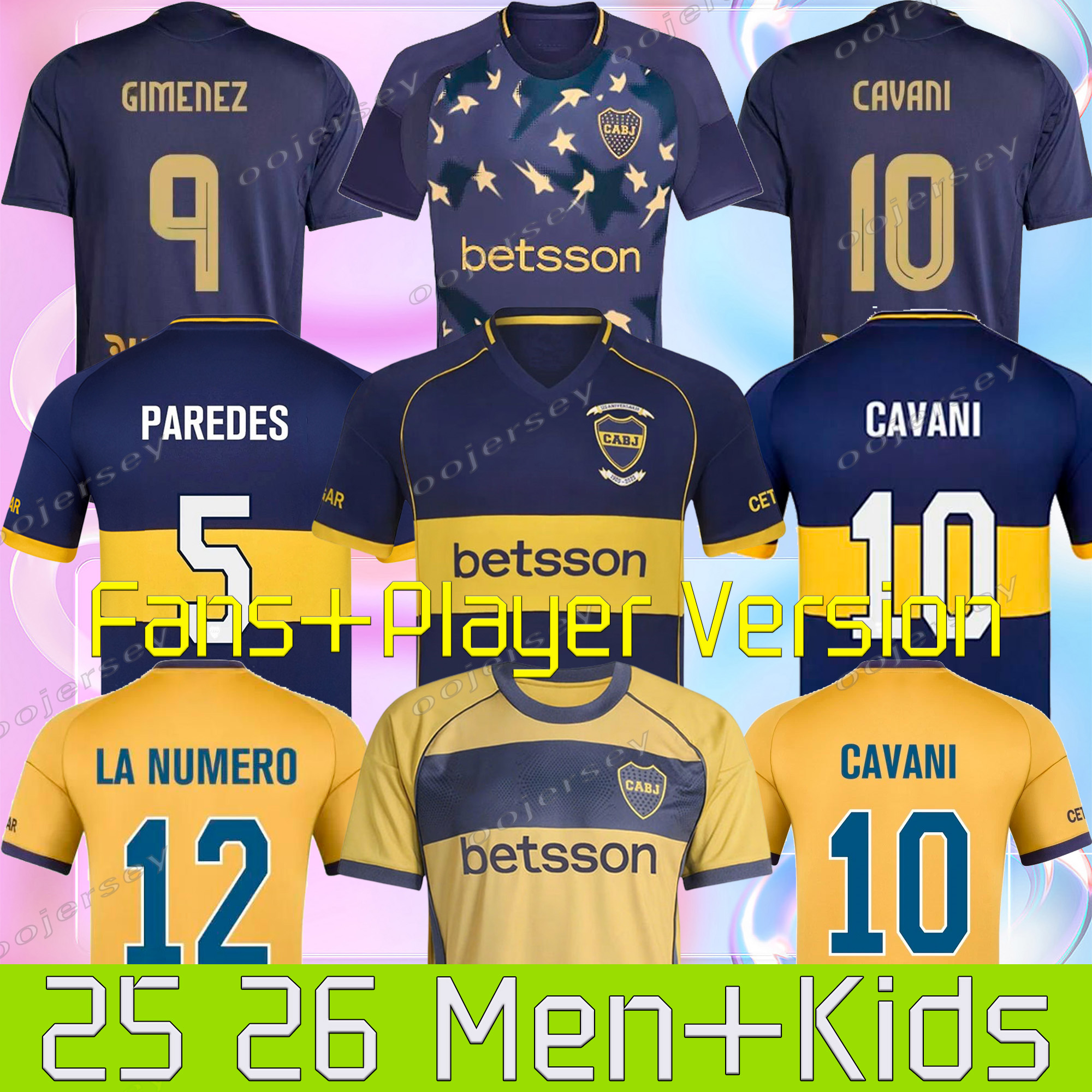 2025 2026 Boca Juniors soccer Jerseys PAREDES CAVANI Home Away third 25 26 Paredes Cavani ROJO football shirts MARADONA ANDER MARCOS VELASCO VELASCO size S-4XL