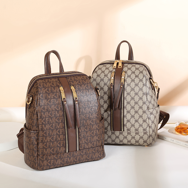 MKF designer bag free shipping Light luxury high-quality backpack fashionable Large capacity simple versatile trendy schoolbag for women
