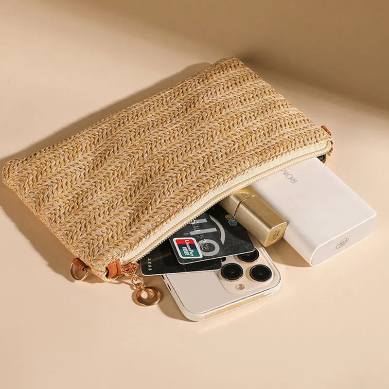 Summer Casual Chain Strap Crossbody Bags For Daily Used Simple n Straw Shoulder Bag Women Ladies Handbags Day Clutch 250801