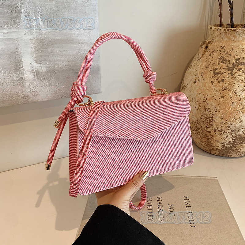 High-quality Texture Bag for Women 2024 Summer New Fashion Color-block Handbag Small Square Bag Versatile Shoulder Crossbody Bag for Women H250806