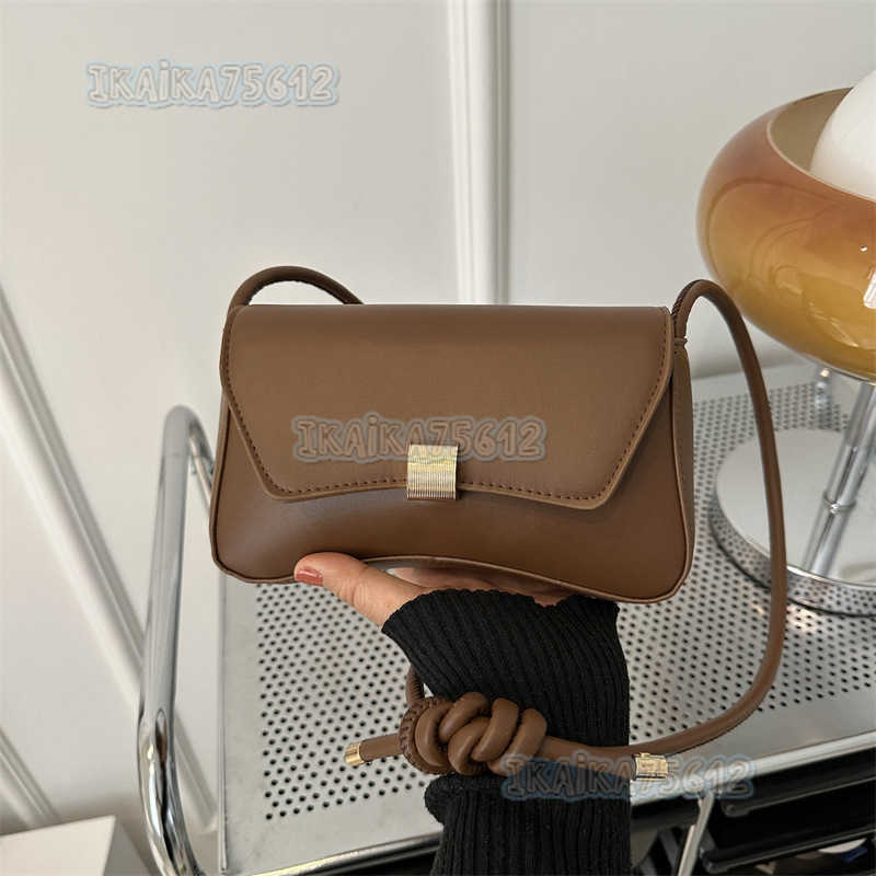 Trendy Fashion Solid Color Textured Knotted Strap Crossbody Bag 2024 New Versatile Small Square Bag H250806