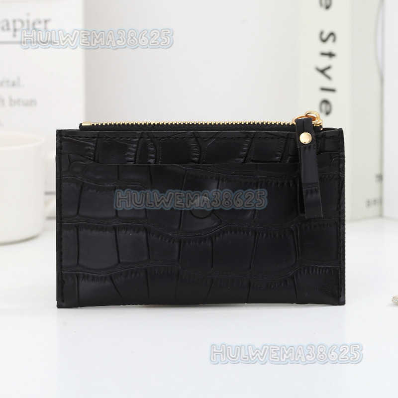 2021 New Popular Zero Wallet Female Student Bus Card Bag Simple Fashion Splicing Contrast Color Zipper Bag Female Student H250806