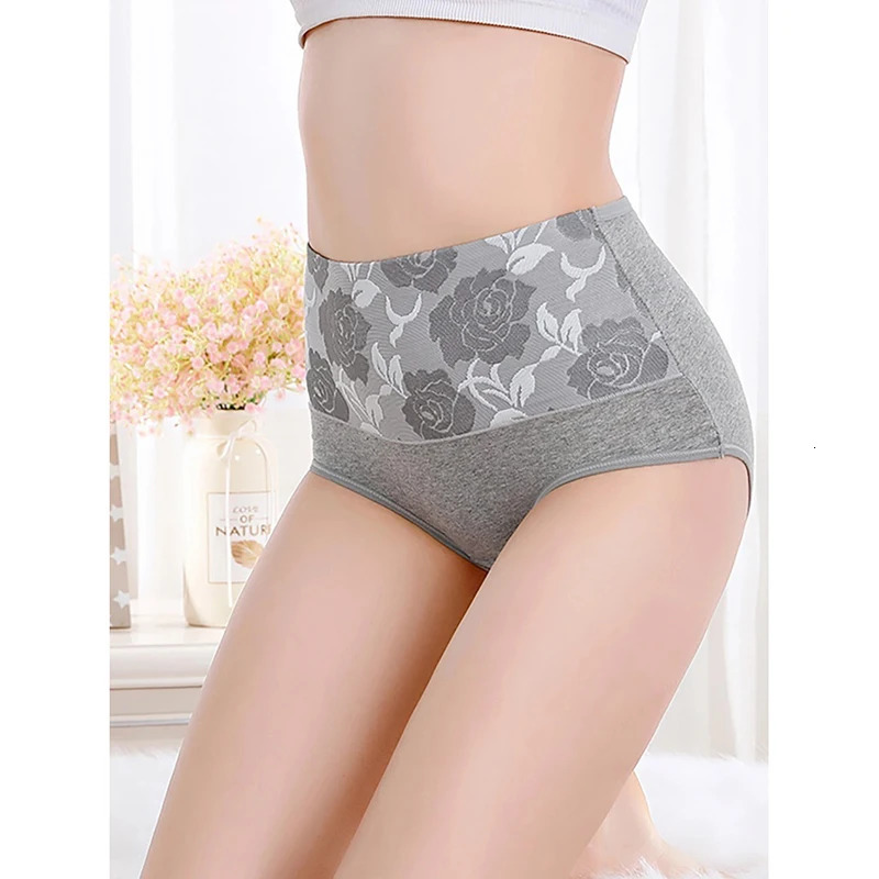 3PcsLot Womens Underwear Plus Size Cotton Panties High Waist Briefs Sexy Lingerie Female Pantys M5XL Seamless Underpant Girls 250807