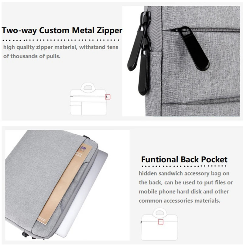Water-resistant Universal Laptop Bag Sleeve 11 12 13 14 15 15.6 inch Notebook for Macbook Computer Handbag Briefcase Travel Bag 250807
