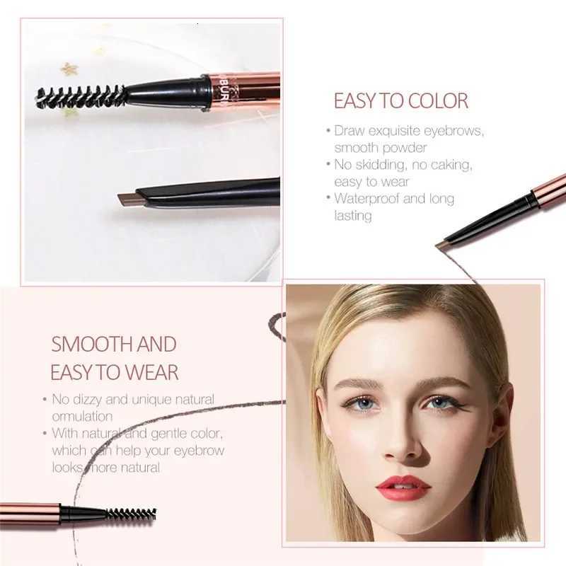 0.Tv.O 6 Colors Ultra Fine Triangle Eyebrow Pencil Presis Brow Definer Long Lasting Waterproof Blonde Brown Eye Brow Makeup W250807