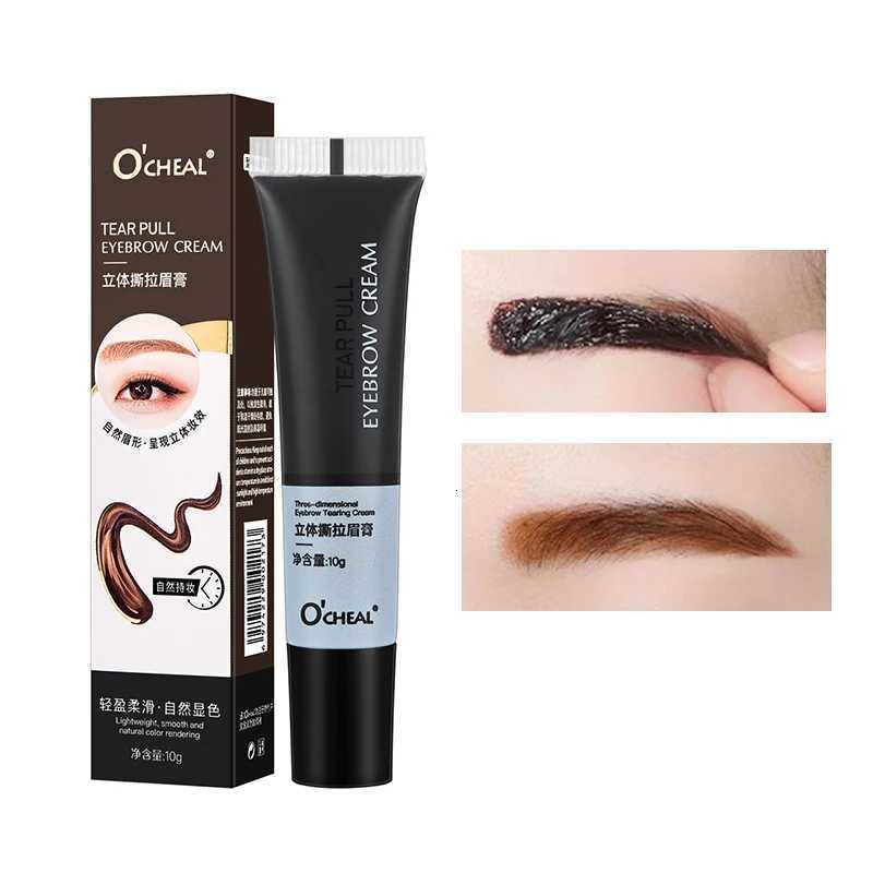 0cheal Eyebrow Gel Peel Off Natural Tinting Tattoo Waterproof Long Lasting Eye Cream Coloring Eyebrow Glue Quick Dry Brow Makeup W250807