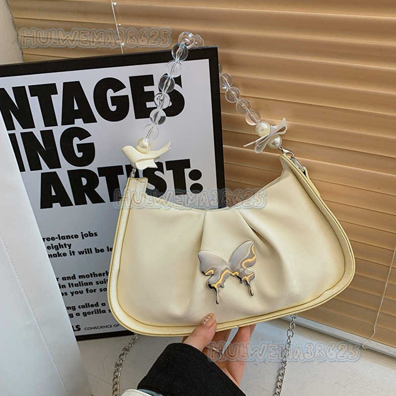 Niche Design Bag for Women 2024 New Stylish Versatile Chain Crossbody Bag for Work Small Bag Pleated Bag H250806