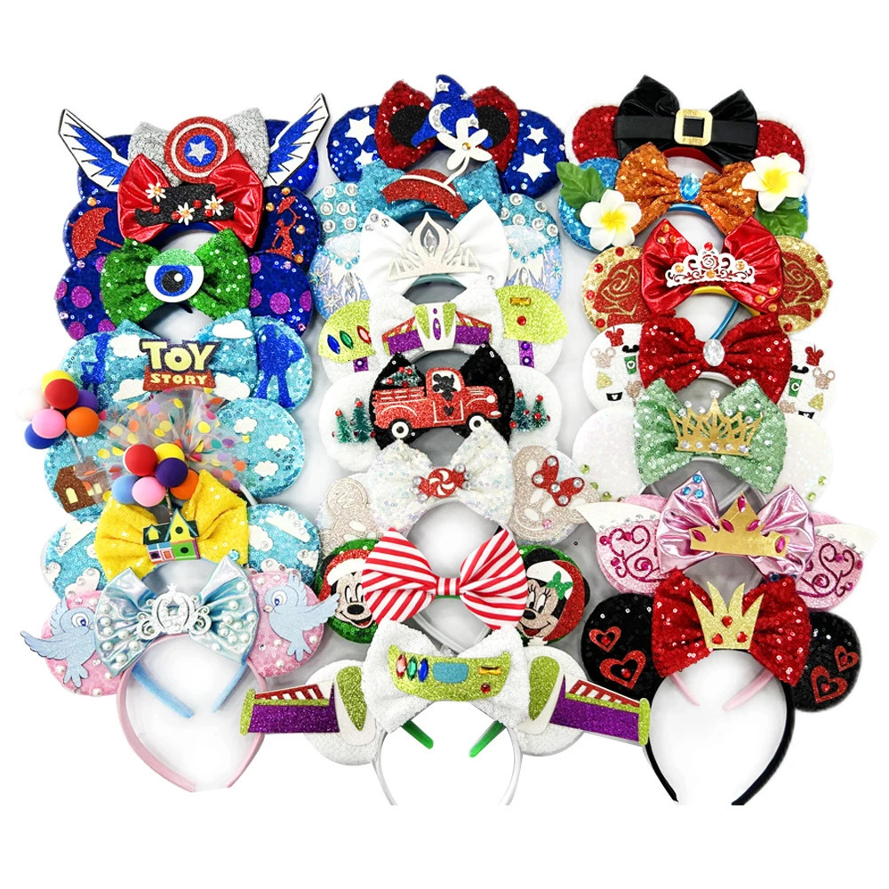 Latest Festival Party Mouse Ears Headband For Kids Christmas Santa Claus Fawn Hairband Kids Party Hair Accessories 250806