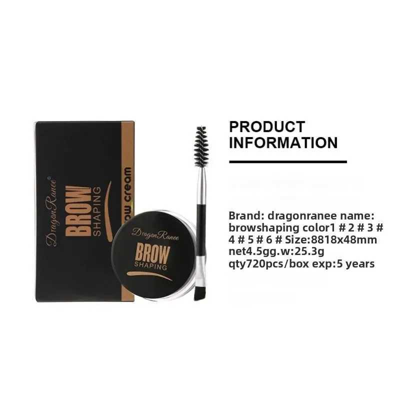 6 Color Eyebrow Styling Cream Shaping Gel Soap Wax Tint Brow Lift With Brush Waterproof Long Lasting Natural Look W250807