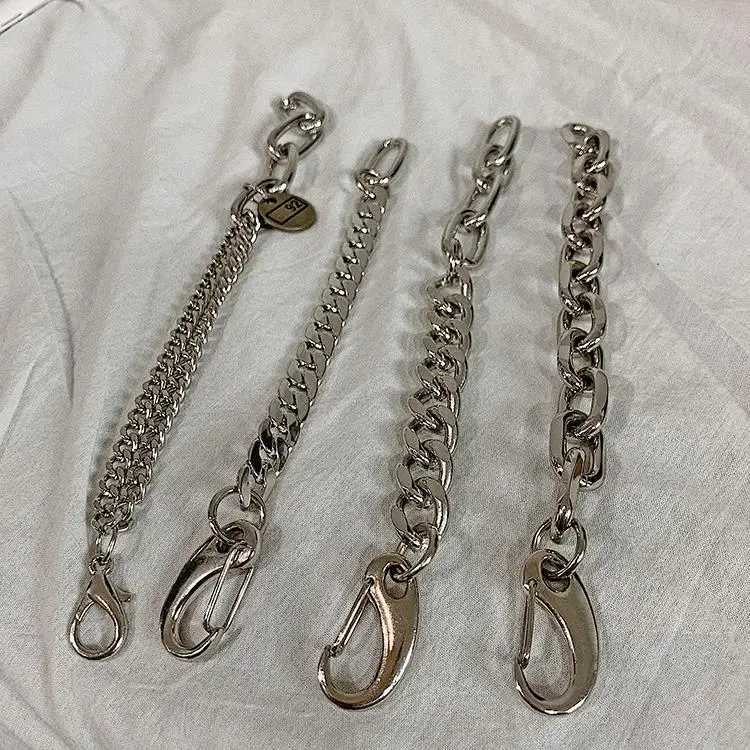 2020 Punk Bracelet Classic Hip-hop Exaggerated Thick Chain New Double Pendant Link Round Mens Bracelet Jewelry Wholesale W250807