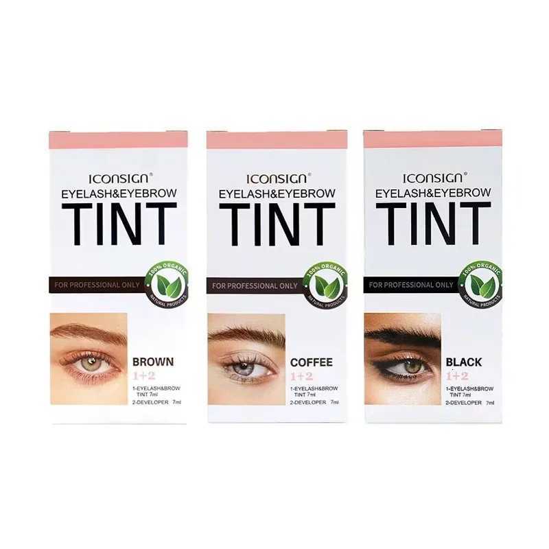 Professional Eyebrow Dye Tint Kit Fast Tint Gel Brown Black Color Tint Cream Easy Dying Semi Permanent Eyebrows Enhancer Tools W250807