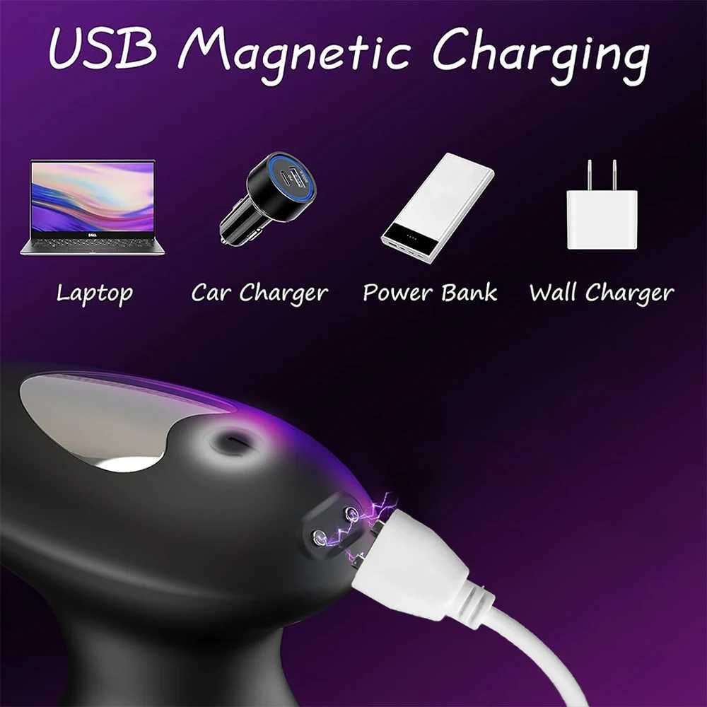 Anal Plug Prostate Massager Thrusting G-Spot Penetration Erotic Masturbation Adult Sexy Men Gay Cock Ring Dildo Sex Toys W250807