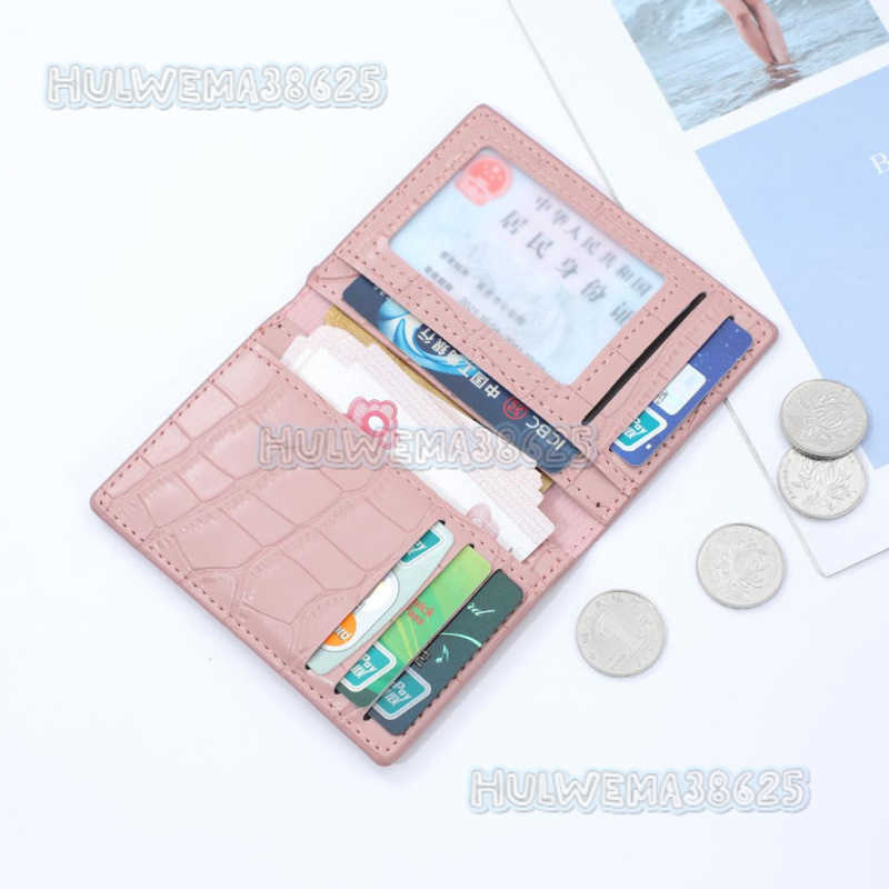 New Pattern Student Womens Card Holder Wallet Coin Purse Square Wallet Multiple Card Slots Customizable H250806