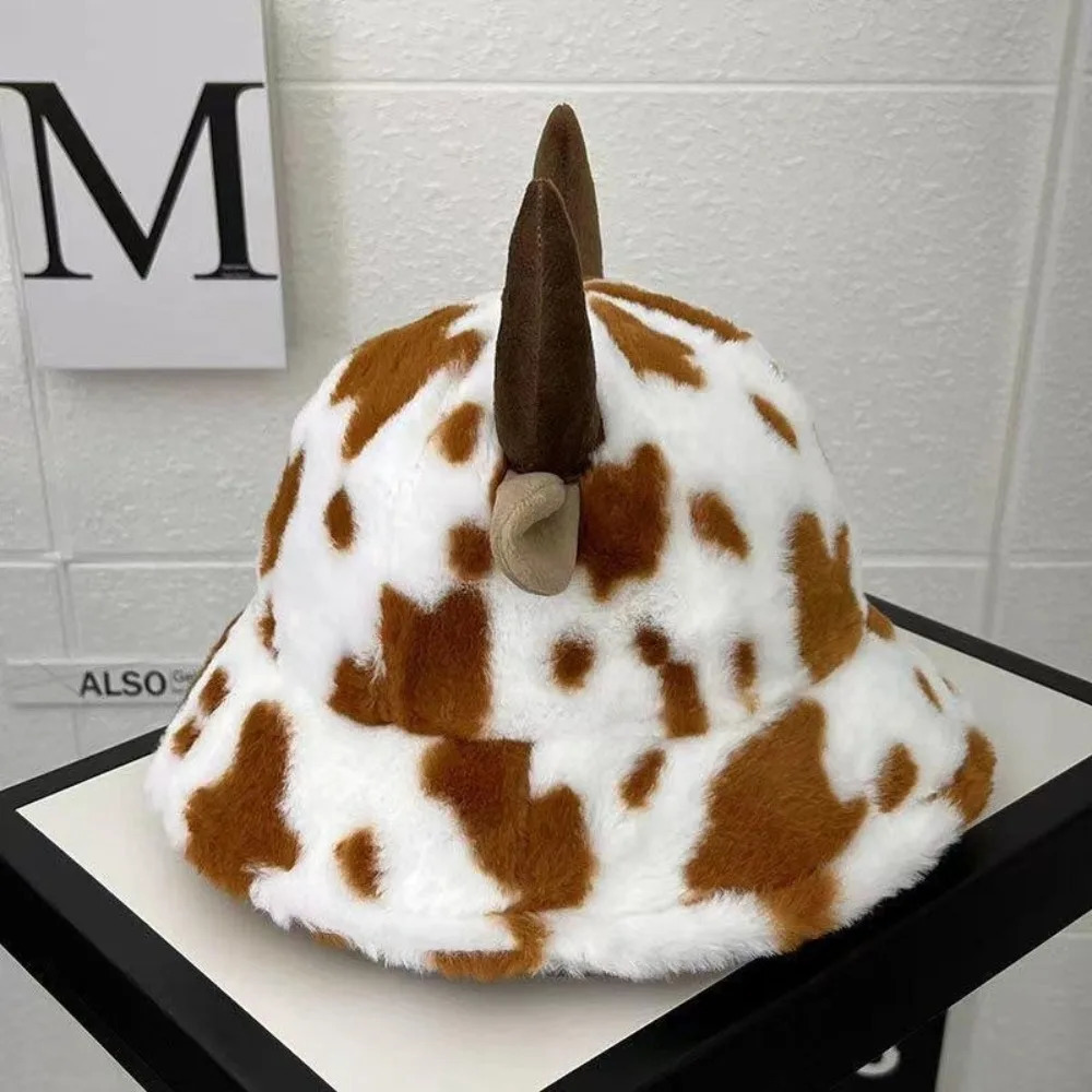 Fashion Faux Fur Fuzzy Bucket Hat Keep Warm Casual Fishman Cap Hip Hop Unisex Warmer Bonnet Winter Autumn 250806