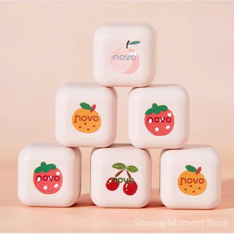 Mini Pudding Temperature Change Lip Balm Lasting Nutritious Lipstick Peach Lip Care Lipstick Base Transparent Repair LipglossXJ250807