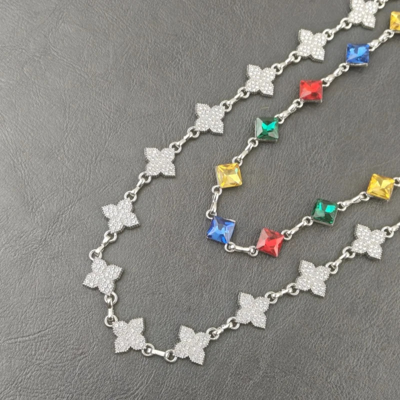 2025 Model Flower Shape Hip Hop Pants Chain Fashionable Men And Women Ones Waist Accessories Spring Gift 250805