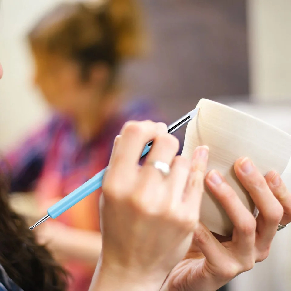 5Pcs Silicone Clay Sculpting Tool for Brush Modeling Dotting Nail Art Pottery Clay Tool DIY Carving Sculpting Tools Soft Head 250814