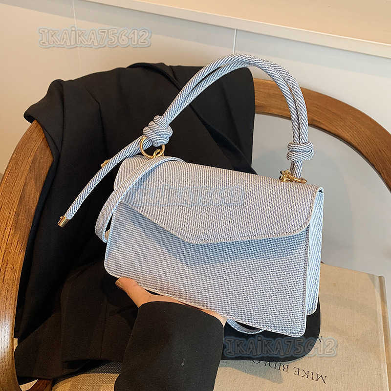 High-quality Texture Bag for Women 2024 Summer New Fashion Color-block Handbag Small Square Bag Versatile Shoulder Crossbody Bag for Women H250806