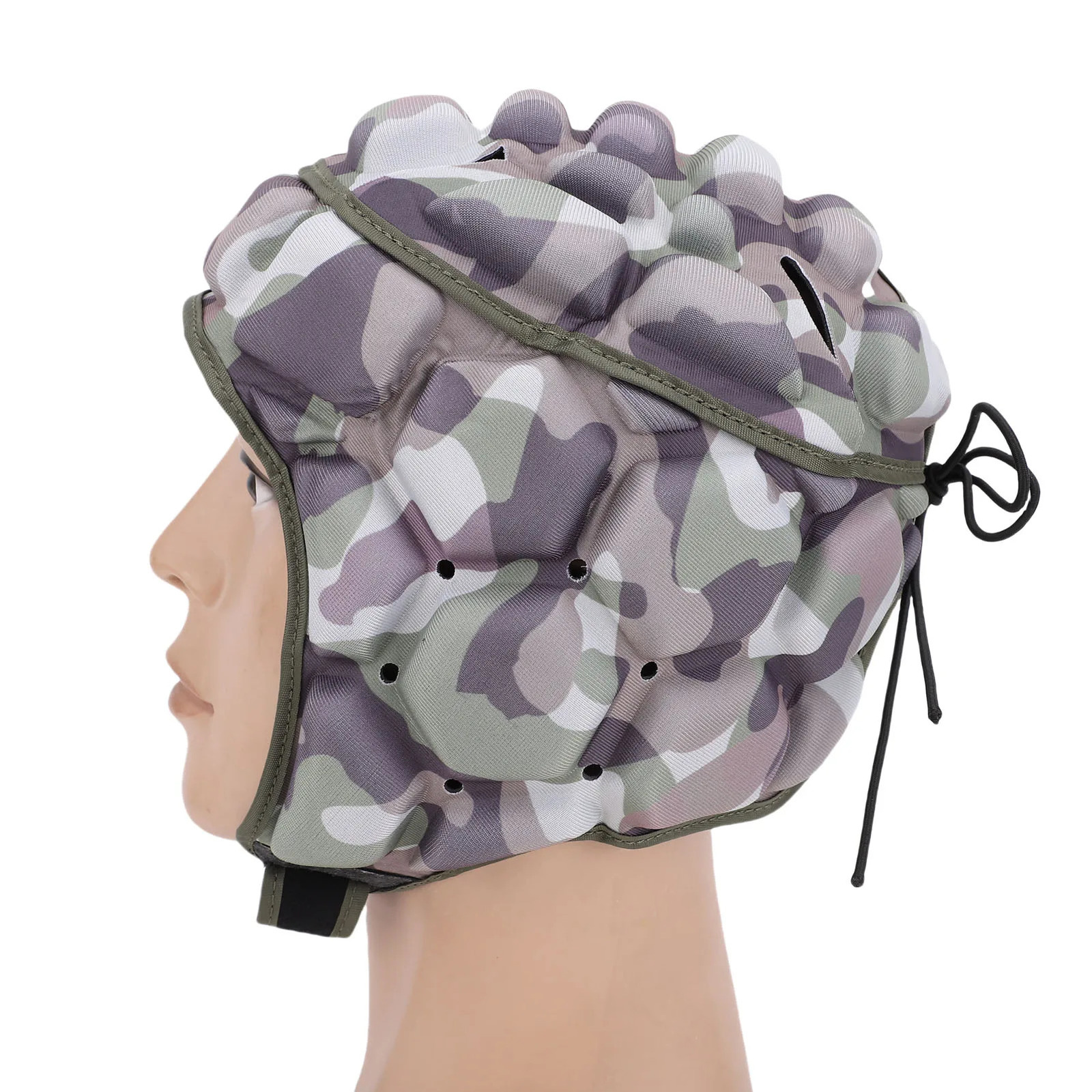 Rugby Head Protector Headguard Helmet Anti Collision Breathable EVA for Football Baseball Goalkeeper 250729