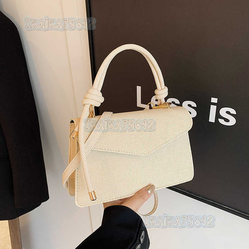 High-quality Texture Bag for Women 2024 Summer New Fashion Color-block Handbag Small Square Bag Versatile Shoulder Crossbody Bag for Women H250806