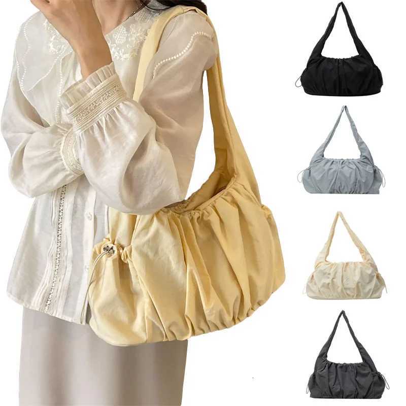 Nylon Cloth Bag Women Tote Bag Large Capacity Summer 2024 New All-Match Ins One-Shoulder College Student Class Bag Lady Handbag Z250807