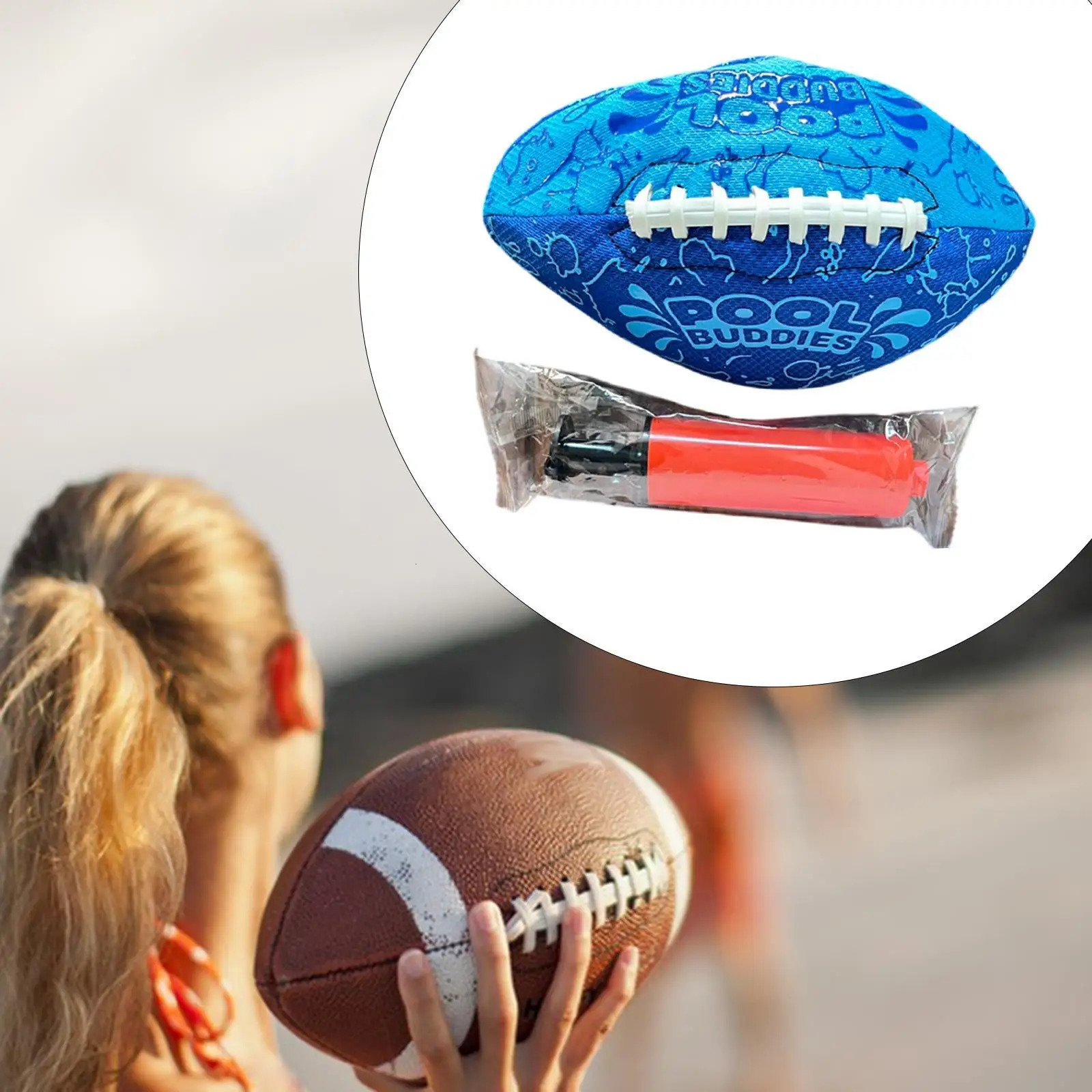 Rugby Ball Recreational Portable Training for Sports Indoor Beach 250729