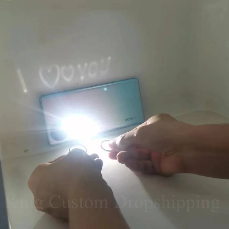 Adjustable Light Sculpte projection Reflective Couple Sterling Silver 925 Ring Valentines Day Wedding Anniversary Fashion Gift. 250730