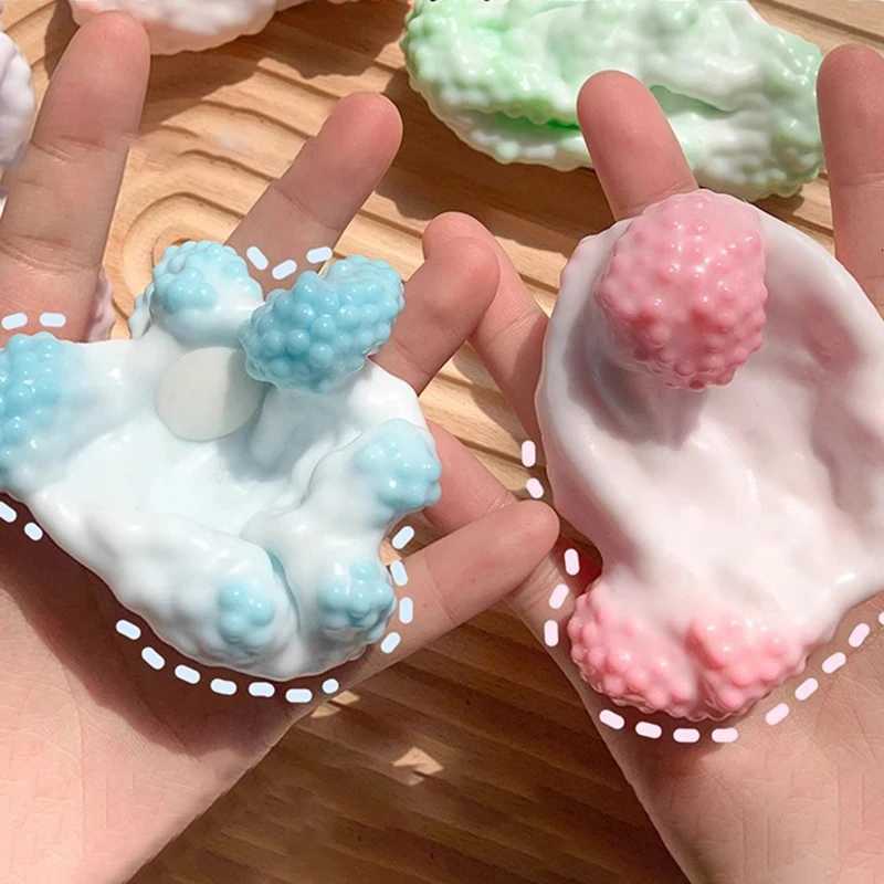 1PC Plasticity Ice Skin Super Light Squeez Stress Relieving Toys Soft Ultra-thin Feel Sticky Handmade Ball Squishy Toy Z250807