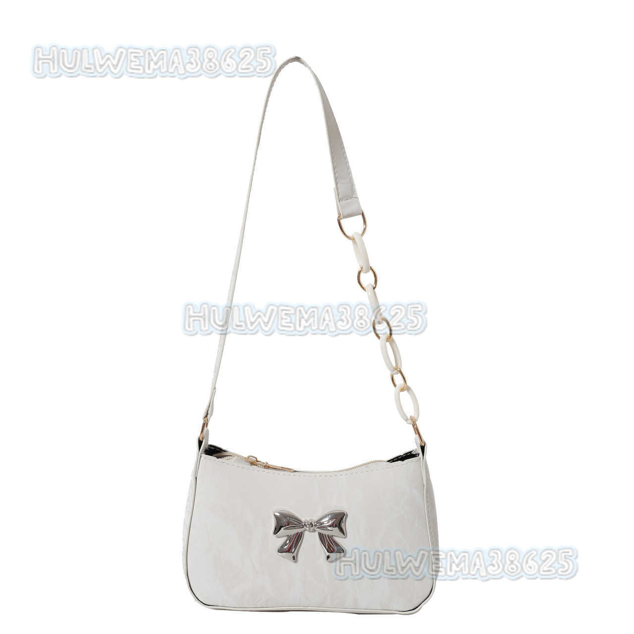 Womens Underarm Bag 2025 Spring New Fashionable Single Shoulder Bag with Bowknot Handbag H250806